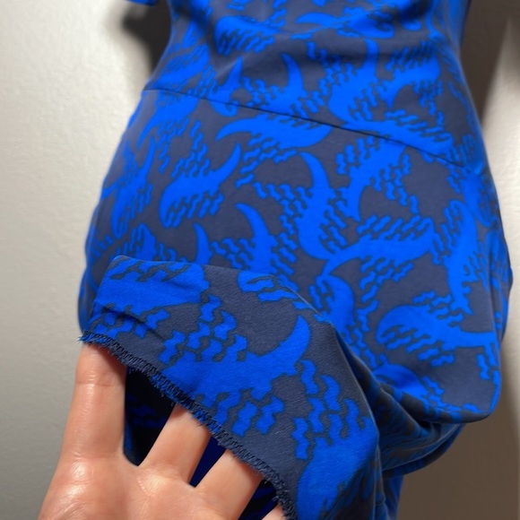 Diane von Furstenberg Leron Silk Georgette Tie Sleeve sheath dress size 6 - Picture 9 of 15